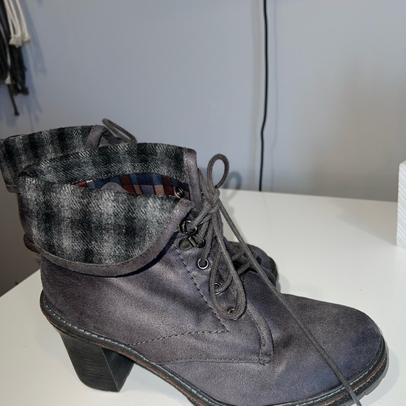 White Mountain Jay Jay Charcoal Gray leather suede Size 8.5M - Picture 3 of 12